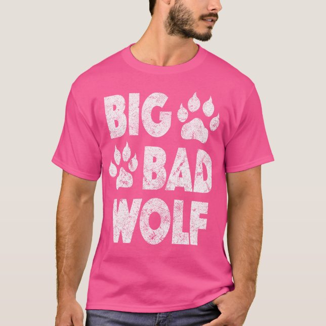 Camiseta Impressão de Paw do Lobo Mau (Frente)