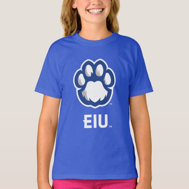 Camiseta Impressão de Paw e EIU de Panteras do Illinois Ori (Frente)