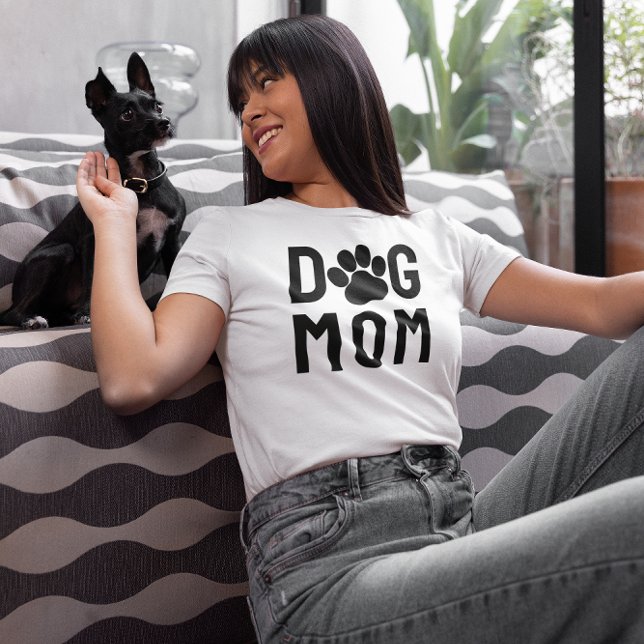 Camiseta Impressão de Paw Mãe de Cachorro (Criador carregado)