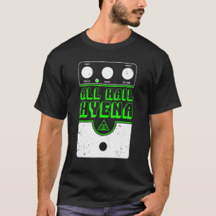 Camiseta Impressão de Pedal de Distorção de Hiena de Ave