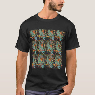 Camiseta Impressão de Peixe Japonês