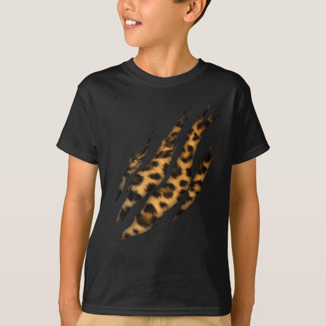Camiseta Impressão de Pele-Leopardo - Garra Torna (Frente)