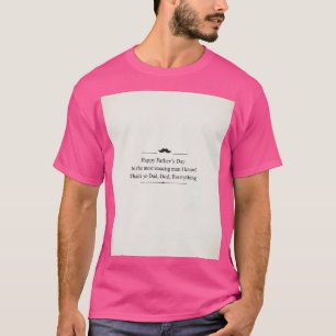 Camiseta Impressão de porta do Dia de os pais de coração