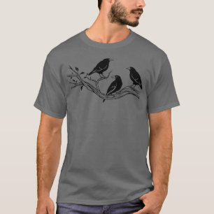 Camiseta Impressão de Presente legal Impressão Norse Raven