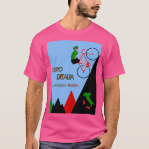 Camiseta Impressão de propaganda de bicicleta Giro D Italia