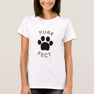Camiseta Impressão de Puro Puro de Cat Perfect