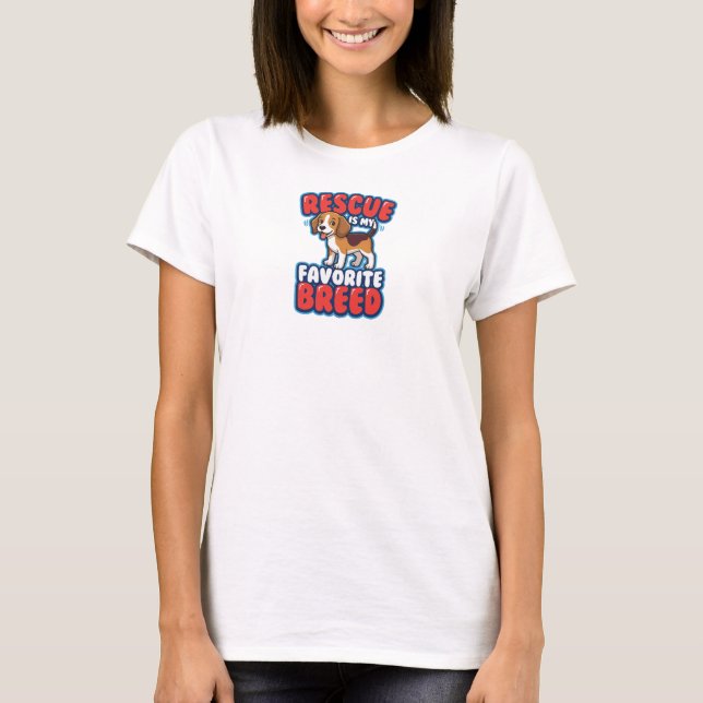 CAMISETA IMPRESSÃO DE RESGATE DE CÃO, IMPRESSÃO DE RESGATE  (Frente)
