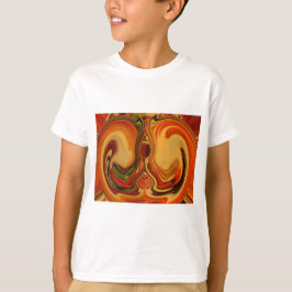 Camiseta Impressão de Roteiros de Tonalidade abstrato