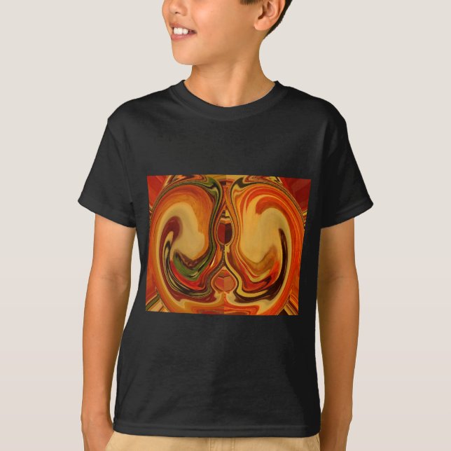 Camiseta Impressão de Roteiros de Tonalidade abstrato (Frente)