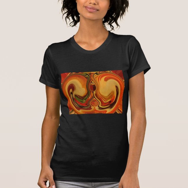 Camiseta Impressão de Roteiros de Tonalidade abstrato (Frente)