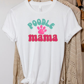 Camiseta Impressão de T-Shirt do Cachorro da Poodle