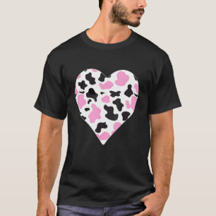 Camiseta Impressão De Vaca Animal Em Boas Mulheres De Bebê