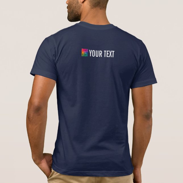 Camiseta Impressão de verso personalizado Adicionar imagem  (Verso)