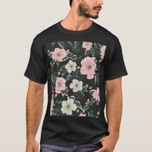 Camiseta Impressão de Vintage: padrão abstrato