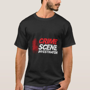 Camiseta Impressão Digital Cena de Crime do Detetive Espião