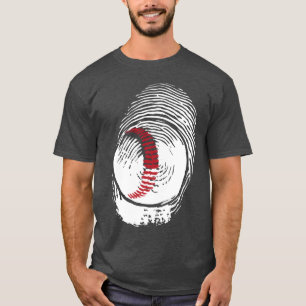 Camiseta Impressão Digital de Beisebol Amigo de Design Aman
