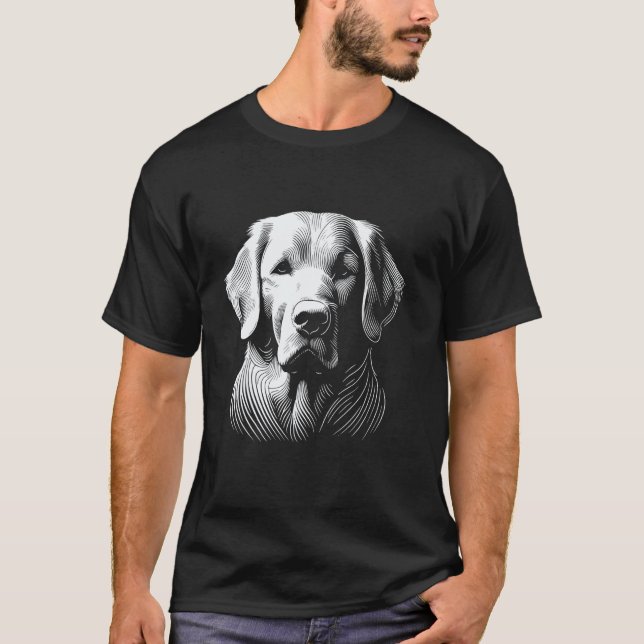 Camiseta Impressão Digital de Cachorro - Chesapeake Bay Ret (Frente)