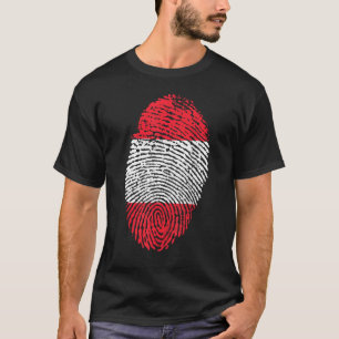 Camiseta Impressão digital digital de impressão digital Áus