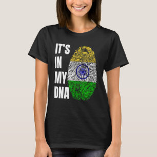 Camiseta Impressão digital DNA Biometria Índia