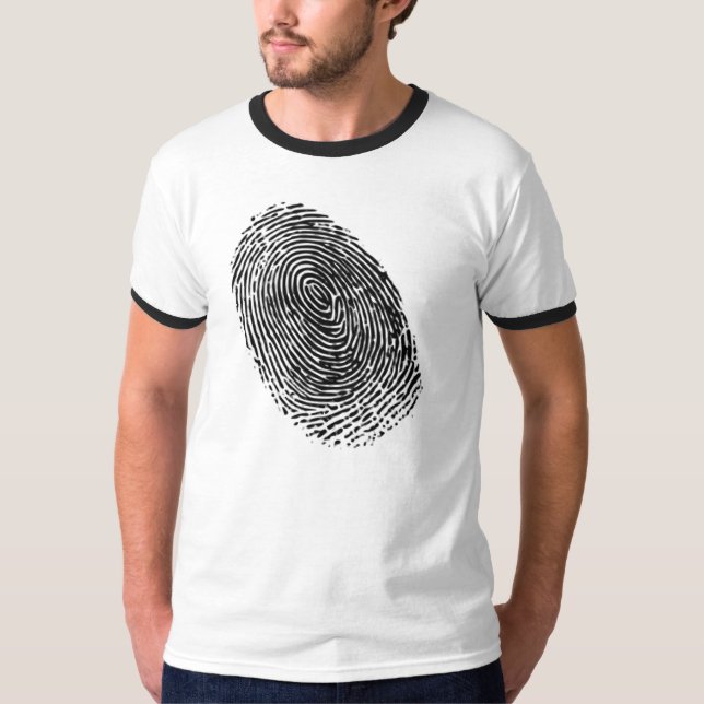 Camiseta Impressão digital do vetor (Frente)