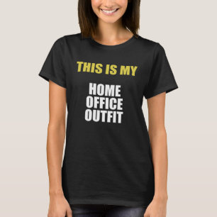 Camiseta Impressão digital Esta é a minha roupa de escritór