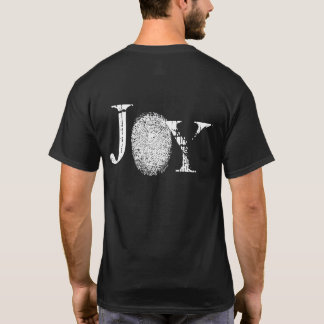 Camiseta Impressão digital Joy Black T-shirt