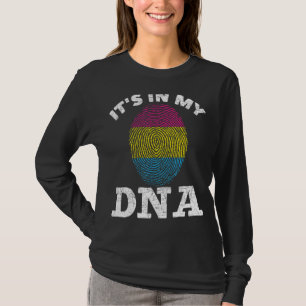 Camiseta Impressão Digital Pansexual Em Meu Dna Pan Pride L
