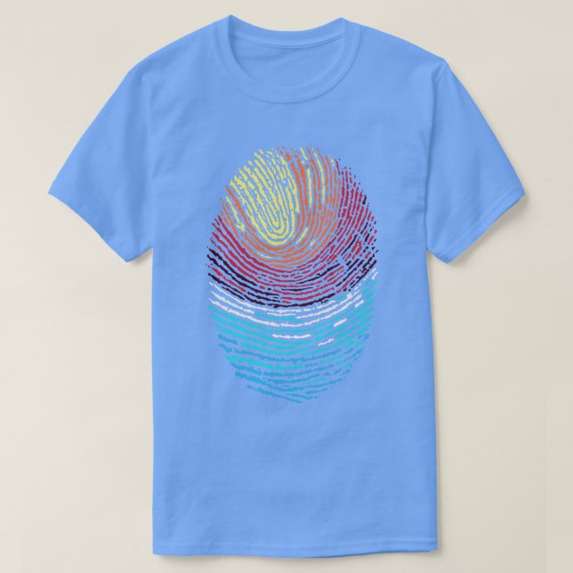 Camiseta Impressão digital Sunset (Frente do Design)