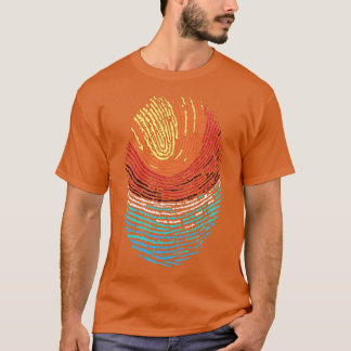 Camiseta Impressão digital Sunset