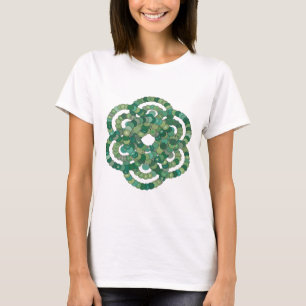 Camiseta Impressão Dinâmica Verde ÓRBITA DA ESFERA VERDE