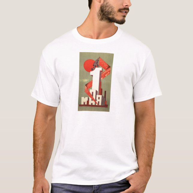 Camiseta "Impressão do construtivismo de ø maio" (Frente)