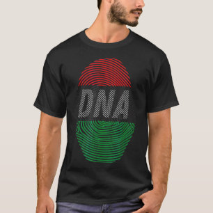 Camiseta Impressão do dedo do polegar do DNA africano colo