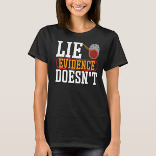 Camiseta Impressão Do Investigador Da Cena Do Crime Para Sc