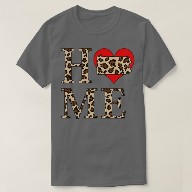Camiseta Impressão do Leopardo da Pensilvânia Home (Frente do Design)