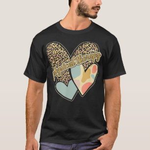 Camiseta Impressão do Leopardo do Coração Vintage de Terapi