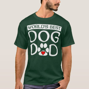 Camiseta Impressão do Pai de Cachorro do Mens do Mundo