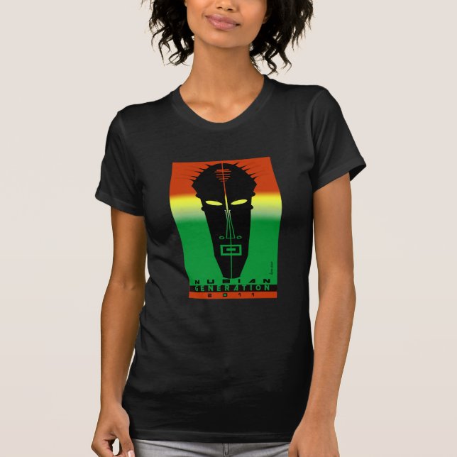 Camiseta IMPRESSÃO do TRIBO da geração de Nubian (Frente)