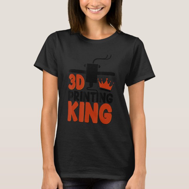 Camiseta Impressão em 3D King Women 3D imprimindo Love (Frente)