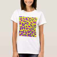 Impressão em Leopardo Roxo Amarelo Verde