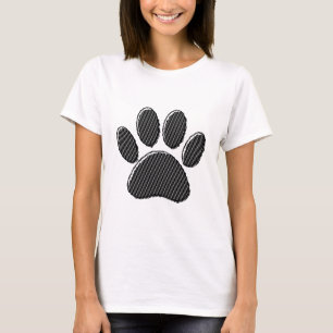 Camiseta Impressão em Pata de Puppi, de Preto e Branco