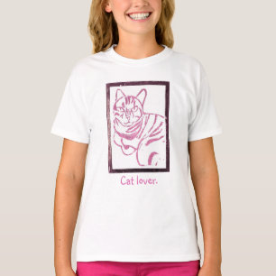 Camiseta Impressão, em quadros, camisetas, de gatos, de ges