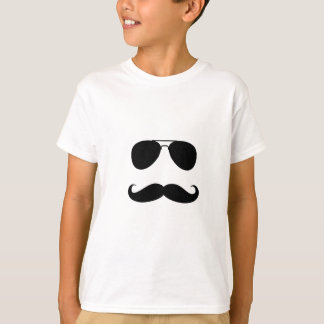 Camiseta Impressão engraçado da cara do bigode
