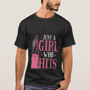 Camiseta Impressão Espantosa Apenas Uma Rapariga Que Bate N