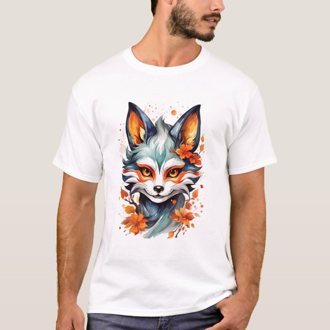 Camiseta Impressão Fiery Feline (Frente)