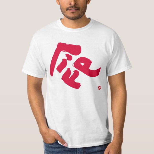 Camiseta Impressão frontal vermelho vivo (Frente)