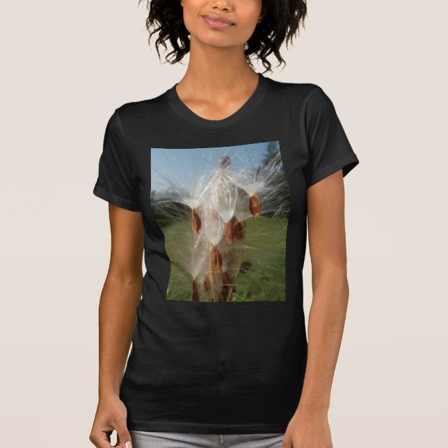 Camiseta Impressão/Gráfico de Sementes de Milkweed Flutuant (Frente)