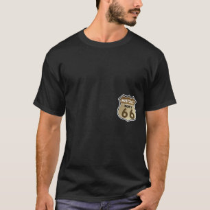 Camiseta Impressão histórico do bolso do sinal da estrada