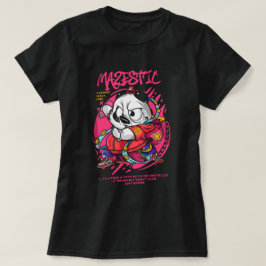 Camiseta Impressão japonesa de pananda masculina