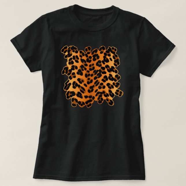 Camiseta Impressão Leopardo (Frente do Design)