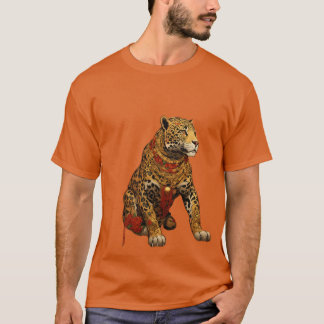 Camiseta Impressão leopardo em t-shirt do designer